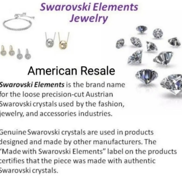 Swarovski Jewelry Made W Swarovski Crystals Silver Plated Brass
